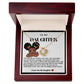 Daughter Afro Puffs Love Knot Necklace