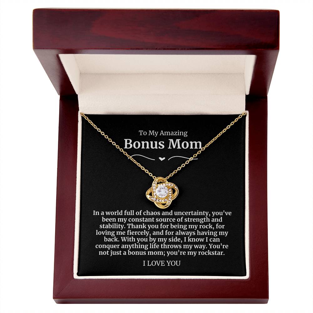 To My Amazing Bonus Mom Necklace