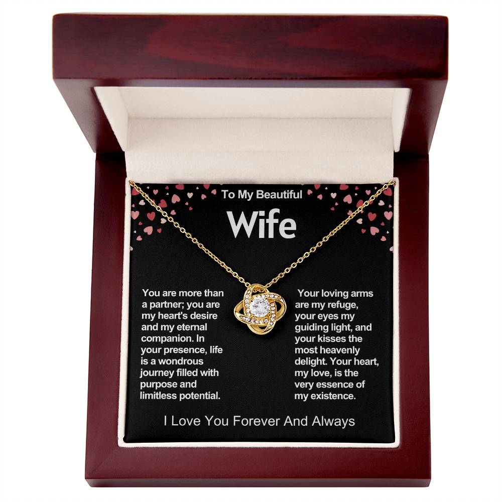 Wife Love Knot Valentine Necklace