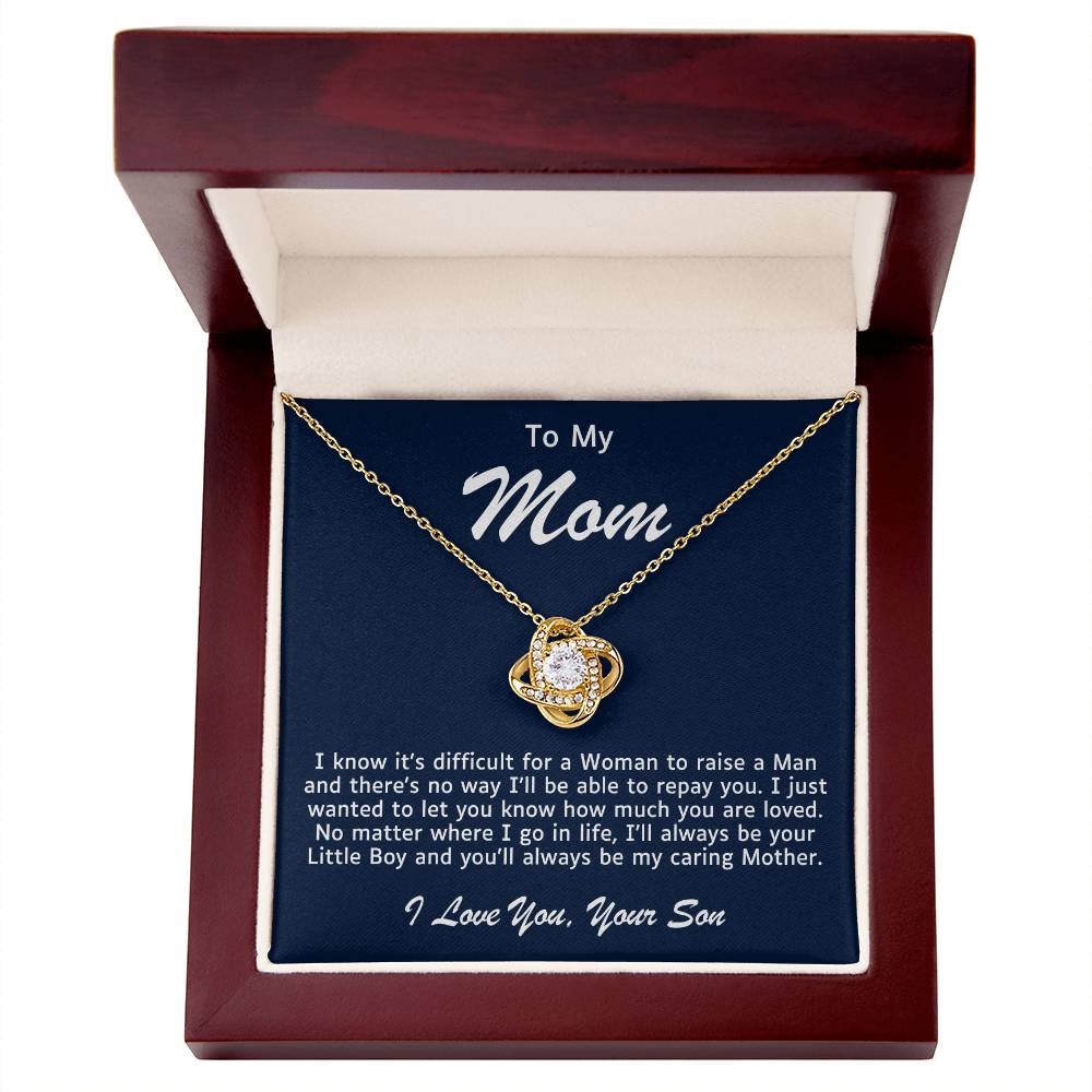 Mother Love Knot Necklace-You Will Always Be My Mom