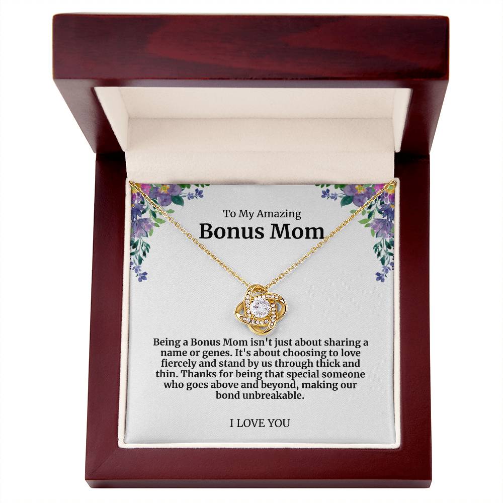 To My Amazing Bonus Mom Necklace