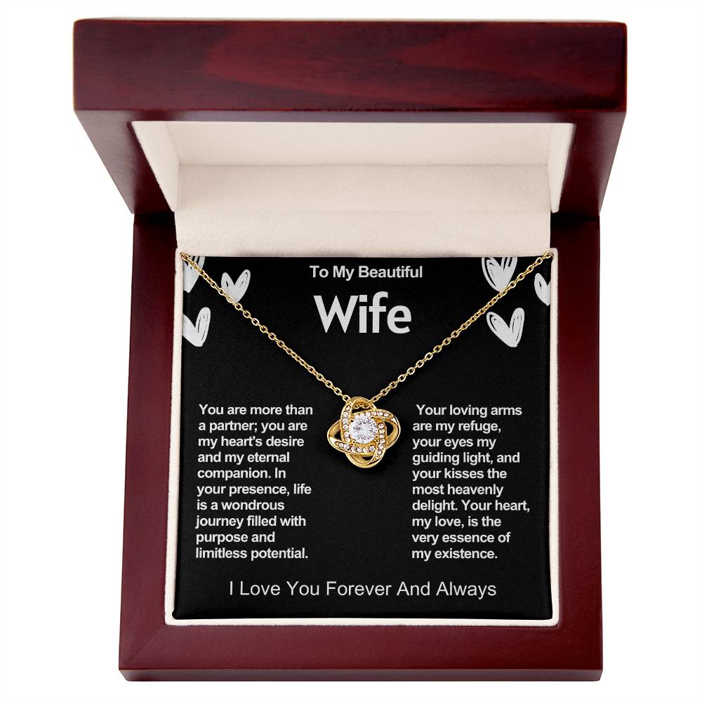 Wife Love Knot Valentine Necklace