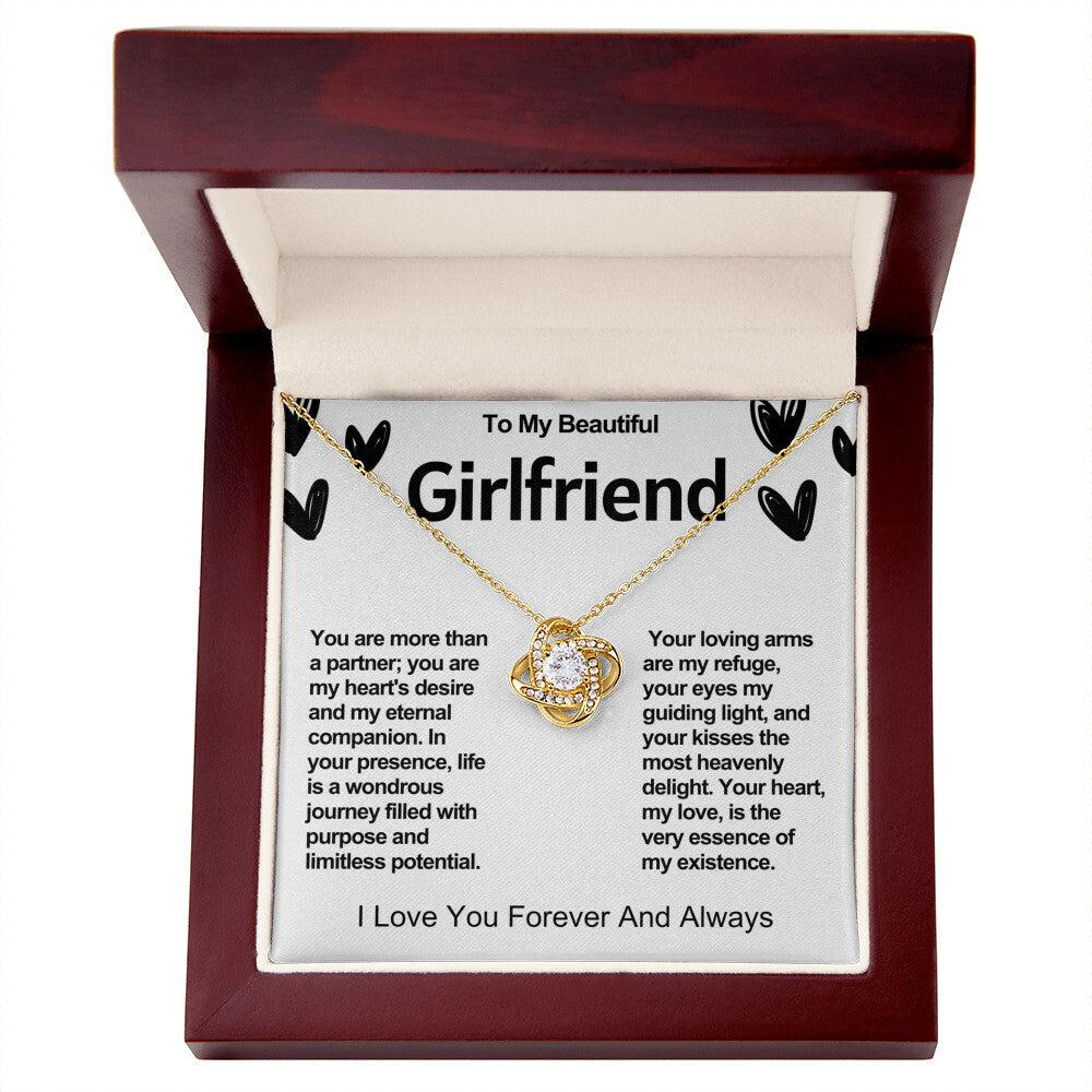 Girlfriend Love Knot Valentine Necklace