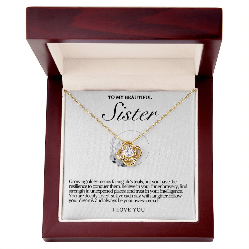 Sister Love Knot Necklace