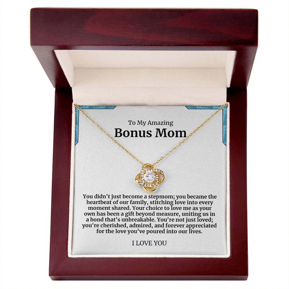 To My Amazing Bonus Mom Necklace