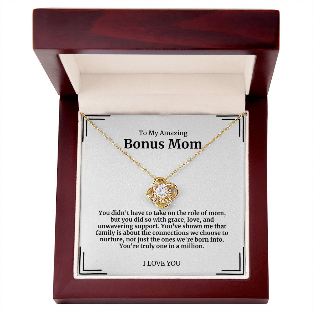 To My Amazing Bonus Mom Necklace