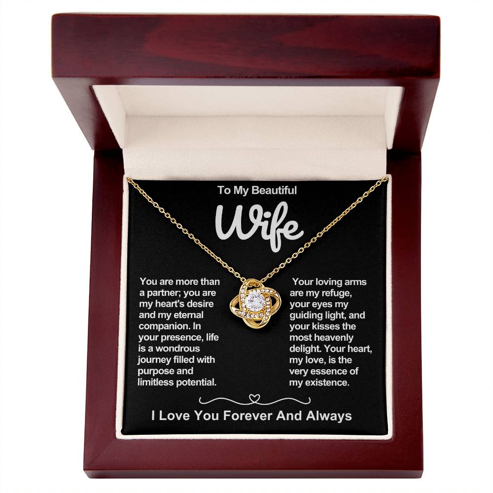 Wife Love Knot Valentine Necklace