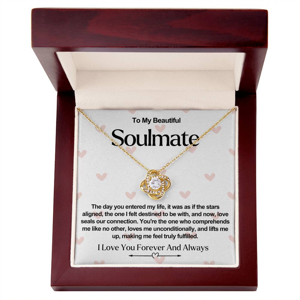 Soulmate Valentine Love Knot Necklace