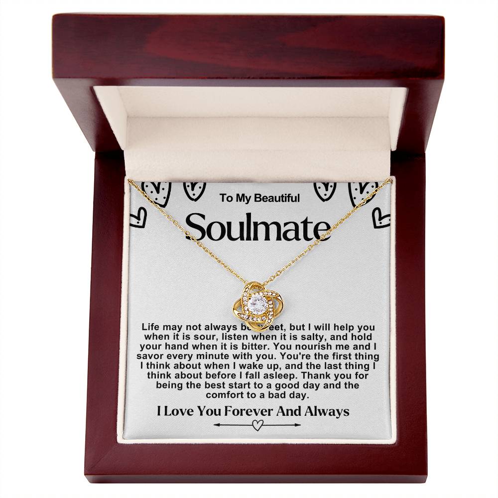 Soulmate Valentine Love Knot Necklace