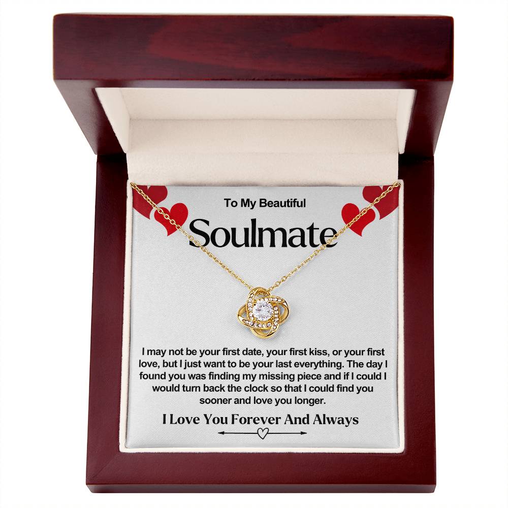 Soulmate Valentine Love Knot Necklace