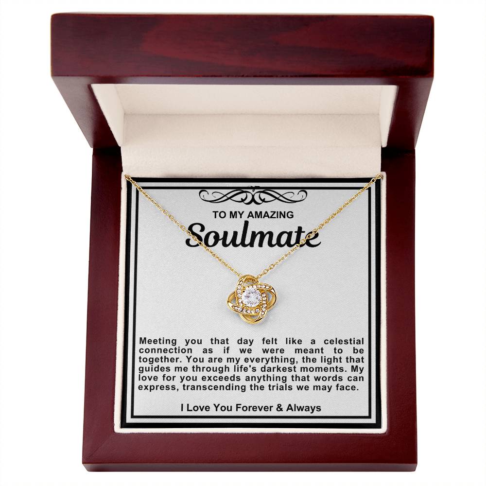 Soulmate Love Knot Necklace- You Are My Everything