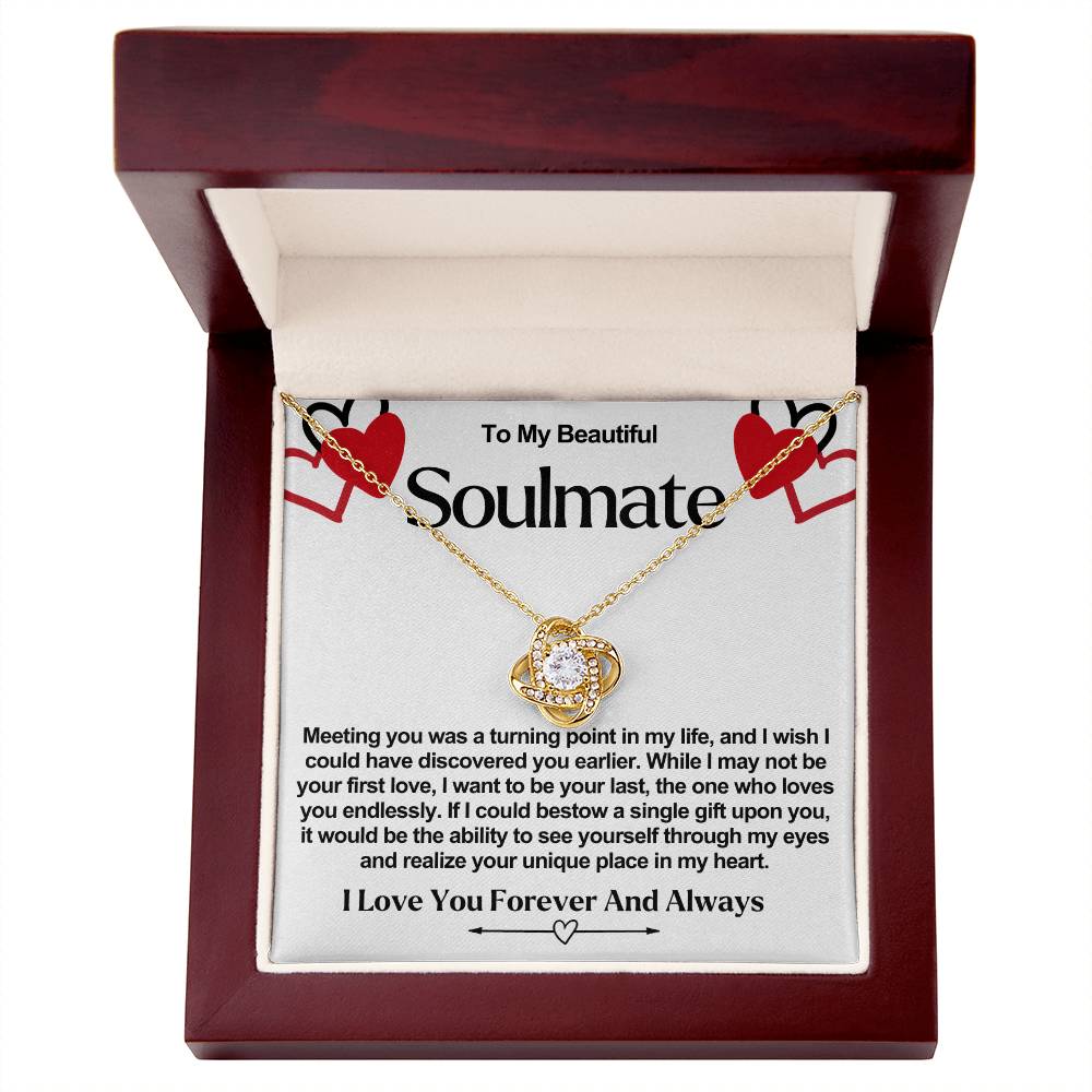 Soulmate Valentine Love Knot Necklace