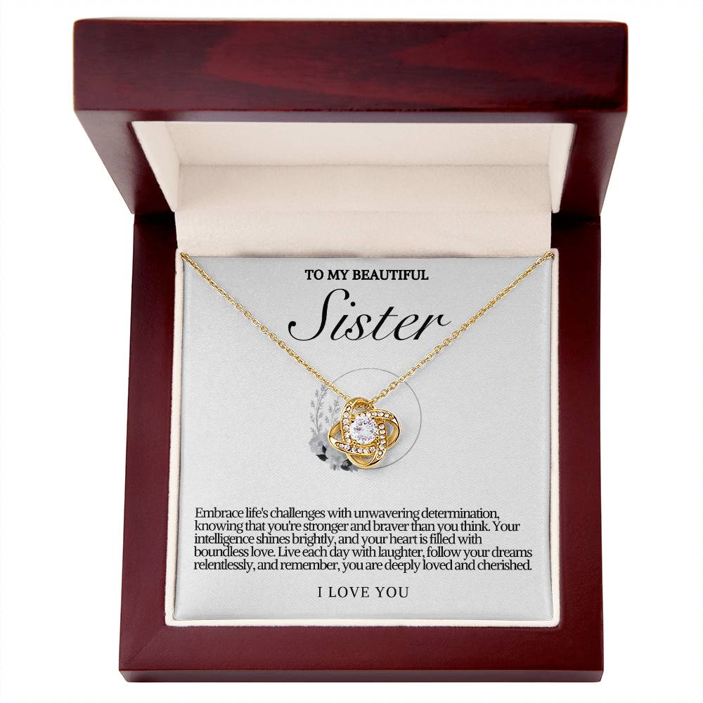 Sister Love Knot Necklace