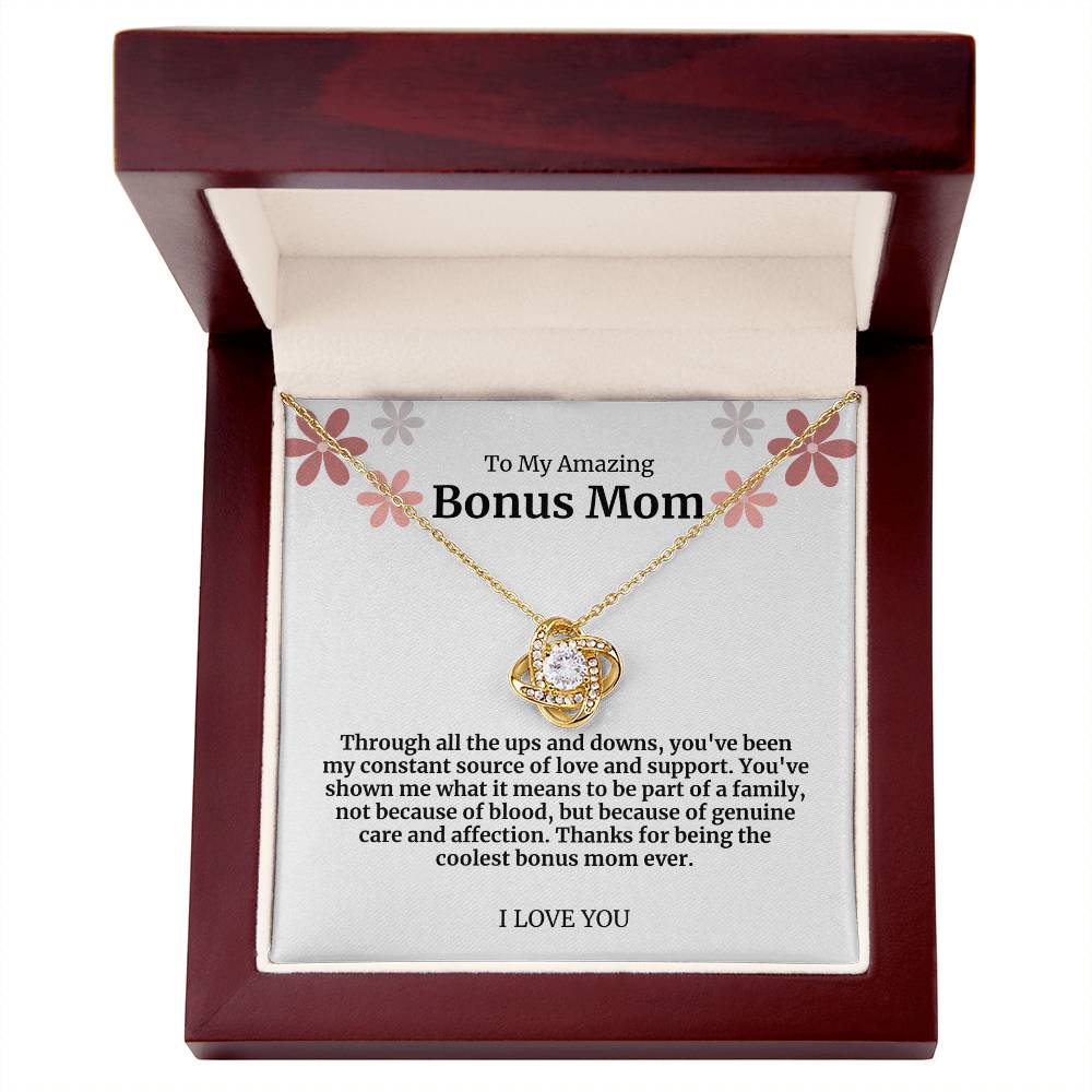 To My Amazing Bonus Mom Necklace