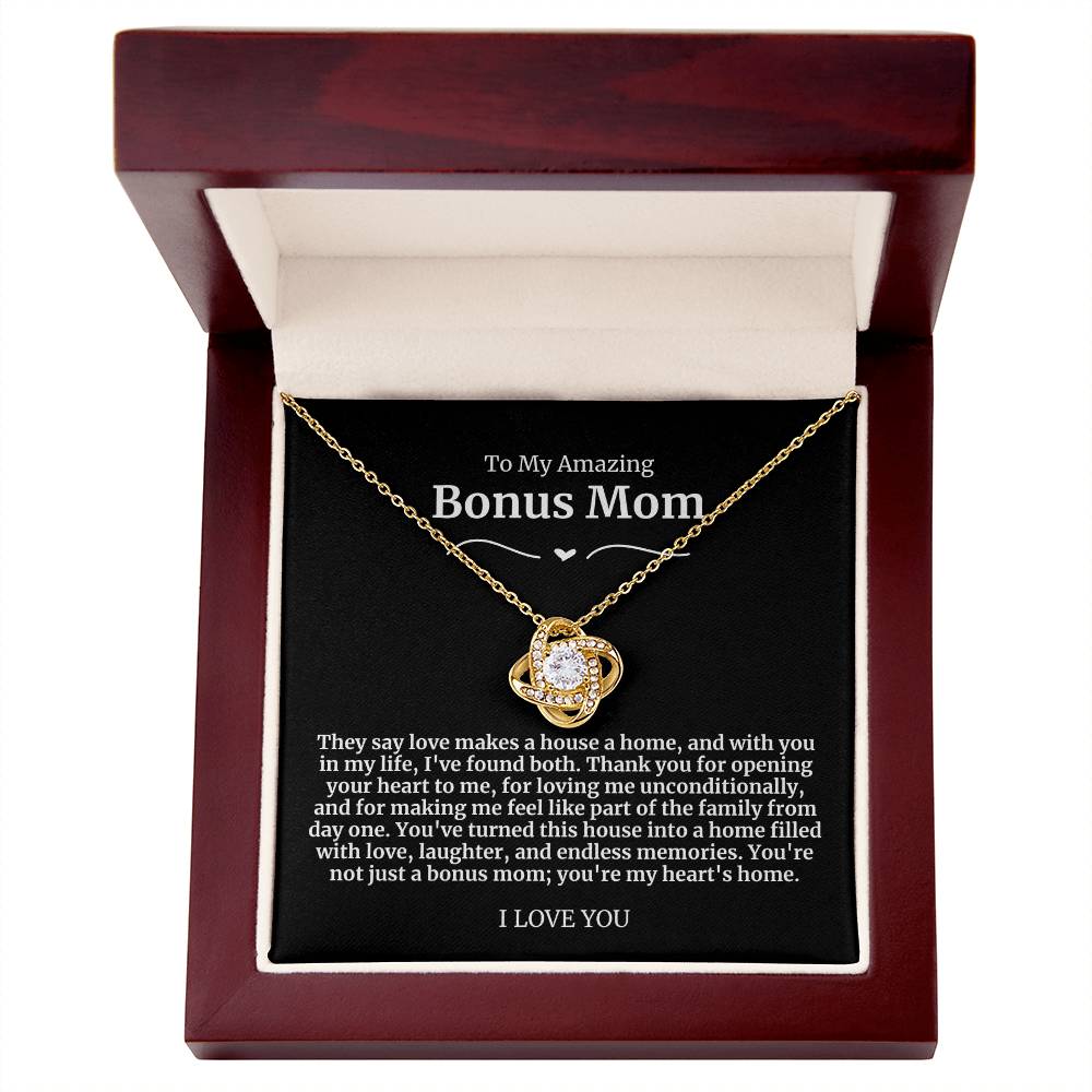 To My Amazing Bonus Mom Necklace