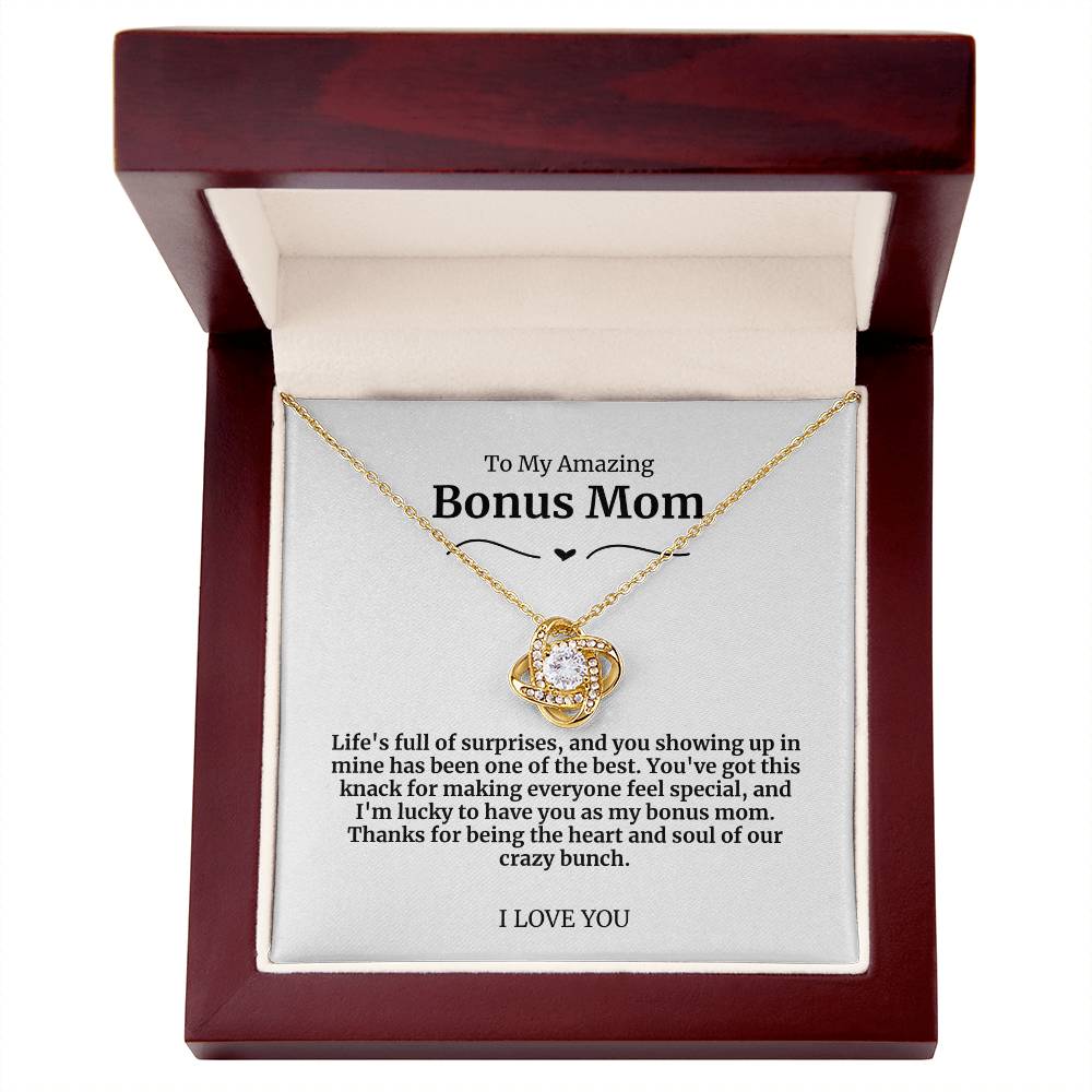 To My Amazing Bonus Mom Necklace