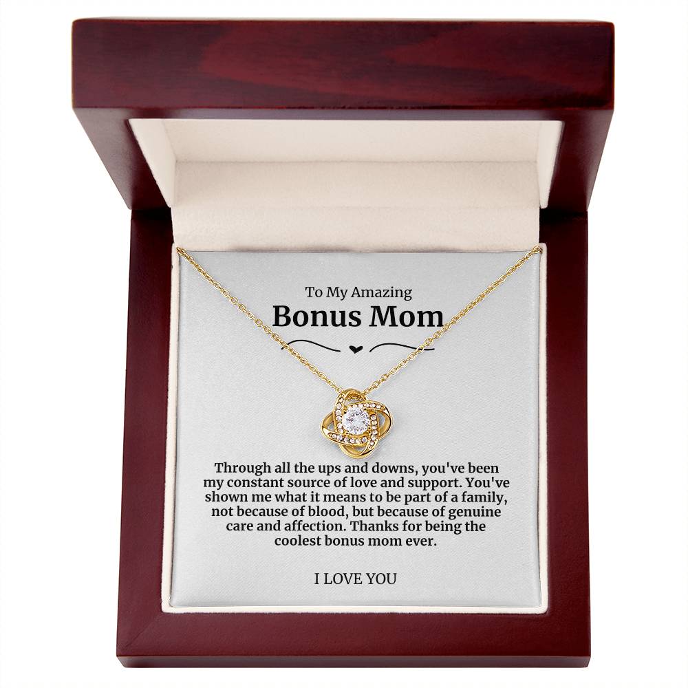 To My Amazing Bonus Mom Necklace