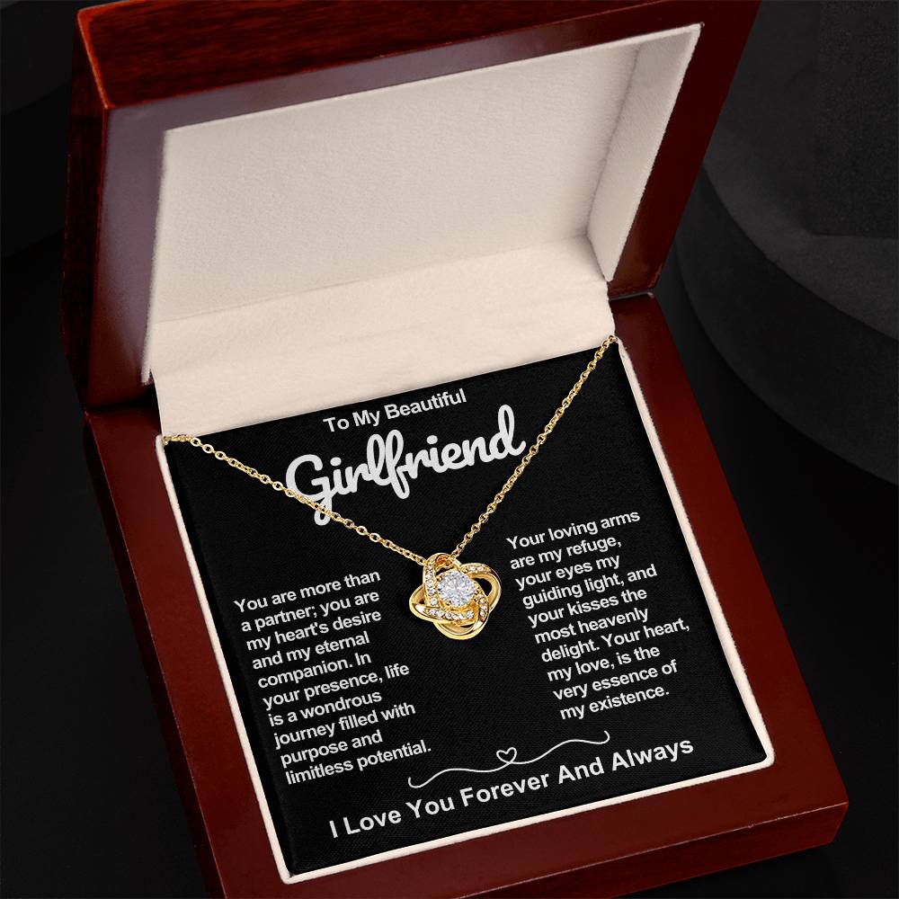 Girlfriend Love Knot Valentine Necklace