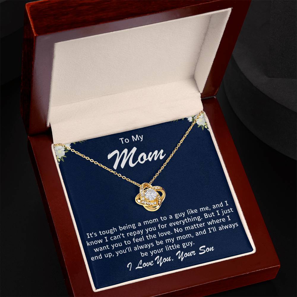 Mother Love Knot Necklace-You Will Always Be My Mom