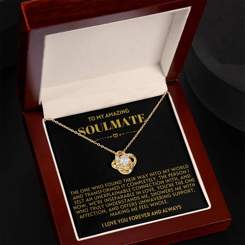 Beautiful Gift For Soulmate - The One Who Transformed My World Necklace