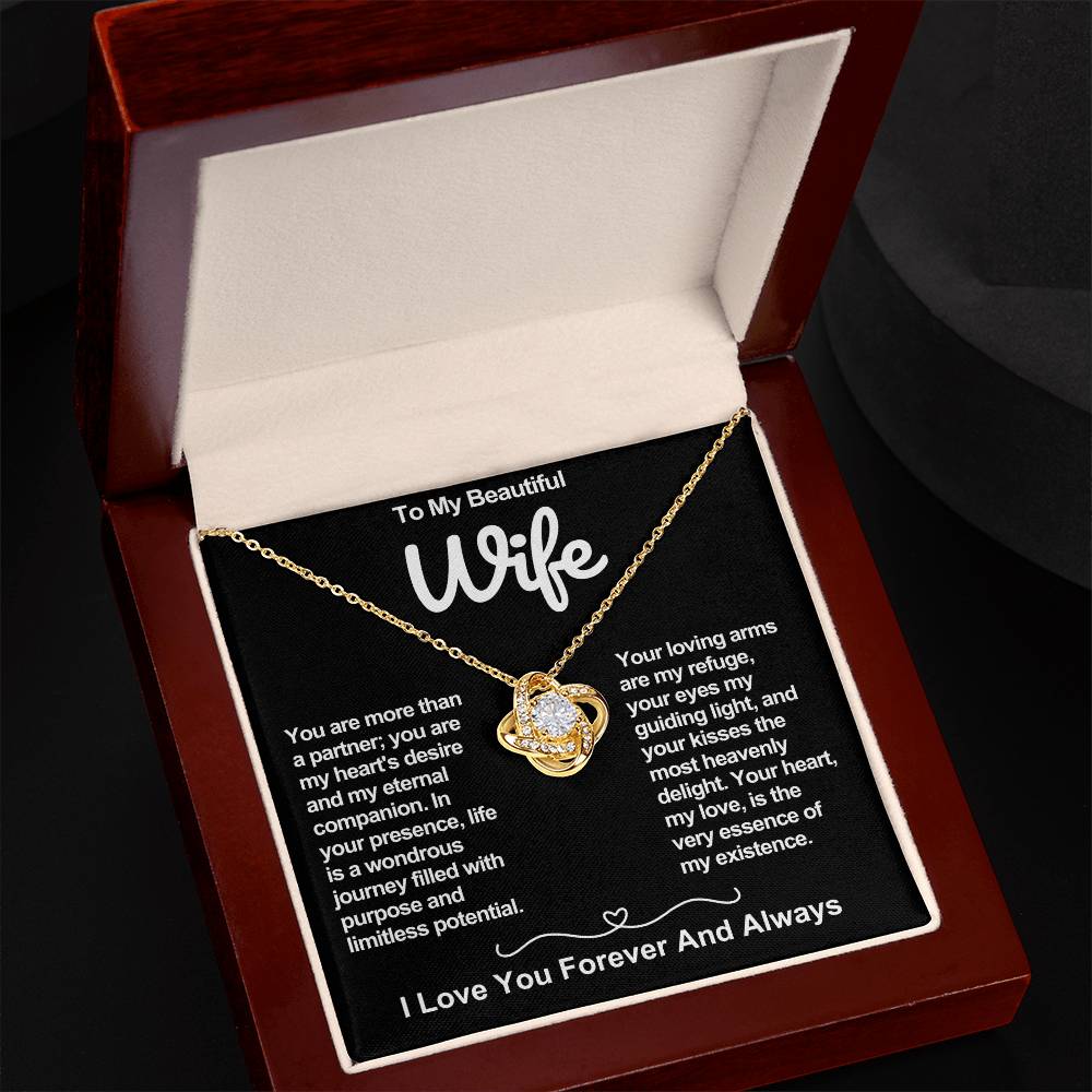 Wife Love Knot Valentine Necklace