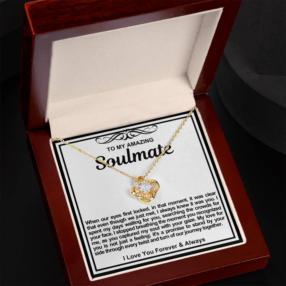 Soulmate Love Knot Necklace- You Captured My Gaze