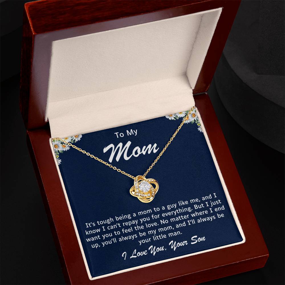 Mother Love Knot Necklace-You Will Always Be My Mom