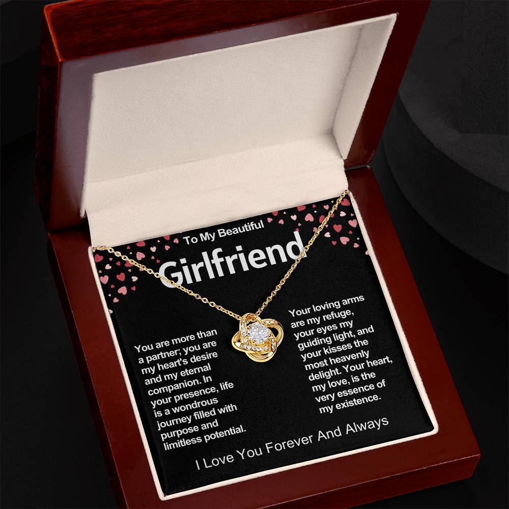 Girlfriend Love Knot Valentine Necklace