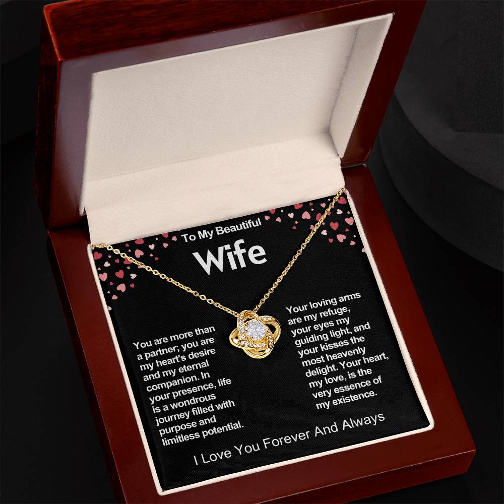 Wife Love Knot Valentine Necklace