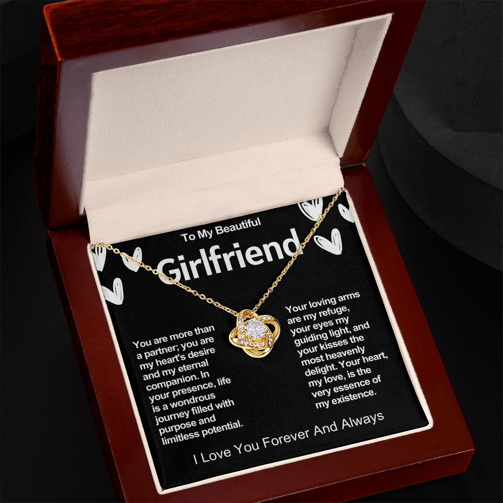 Girlfriend Love Knot Valentine Necklace