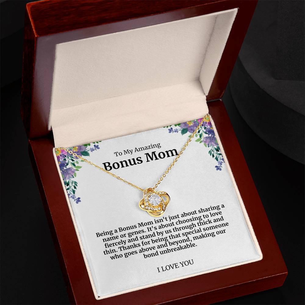 To My Amazing Bonus Mom Necklace