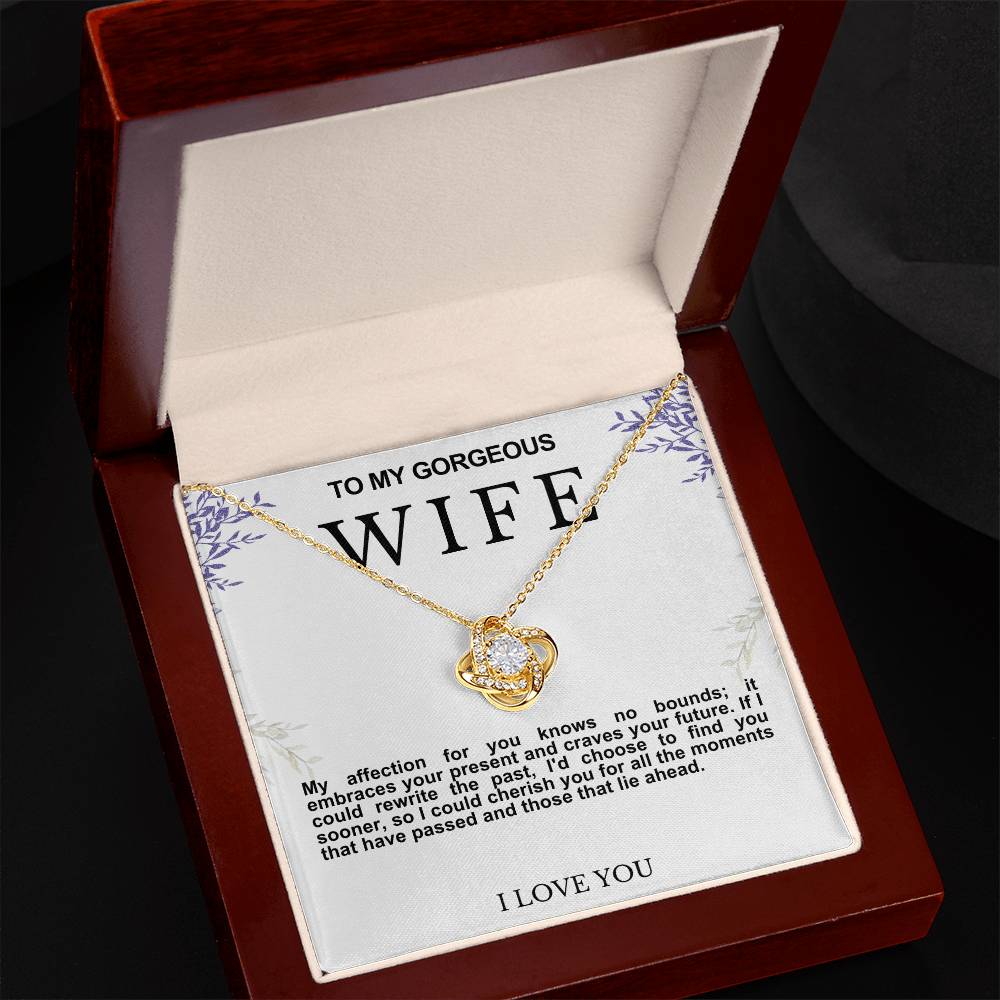 Wife Love Knot Necklace