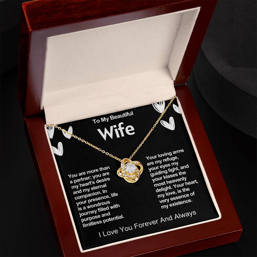 Wife Love Knot Valentine Necklace