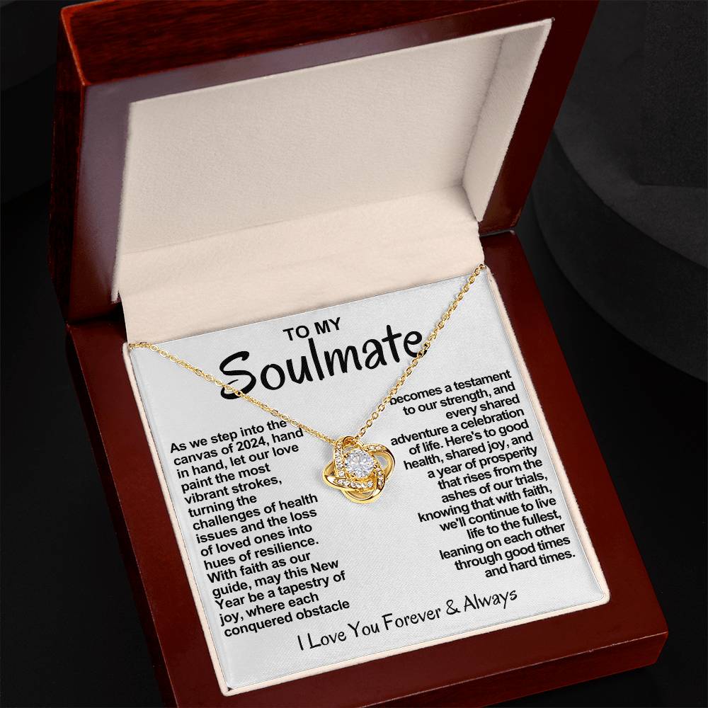 Soulmate Love Knot Necklace-As We Step Into The Canvas of 2024