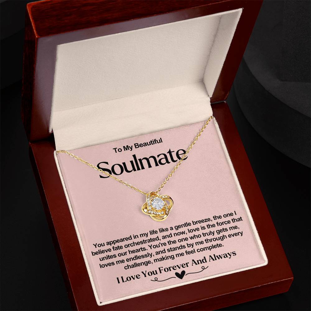 Soulmate Valentine Love Knot Necklace