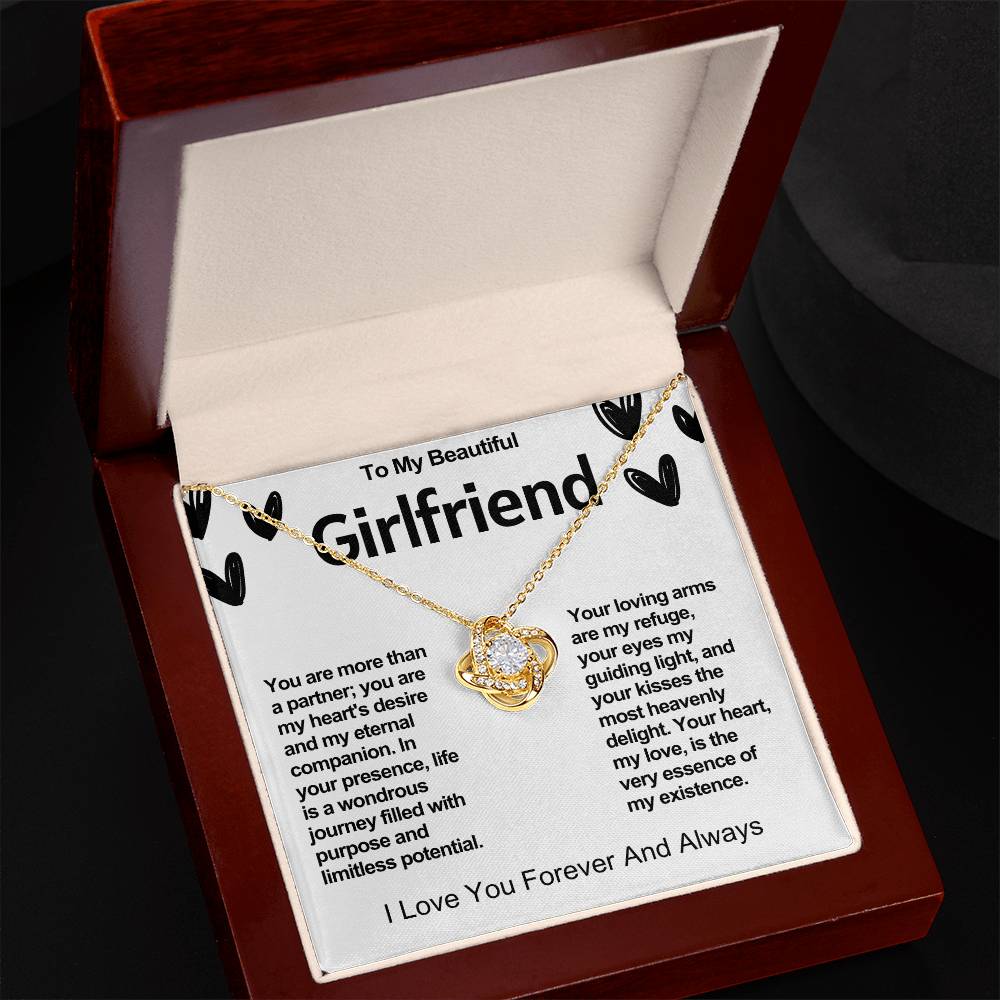 Girlfriend Love Knot Valentine Necklace