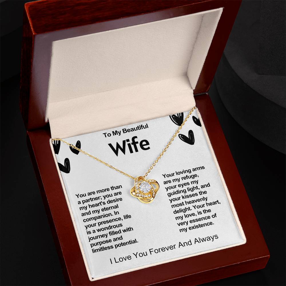 Wife Love Knot Valentine Necklace