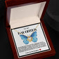 Daughter Blue Butterfly Love Knot Necklace
