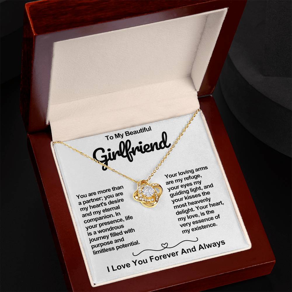 Girlfriend Love Knot Valentine Necklace