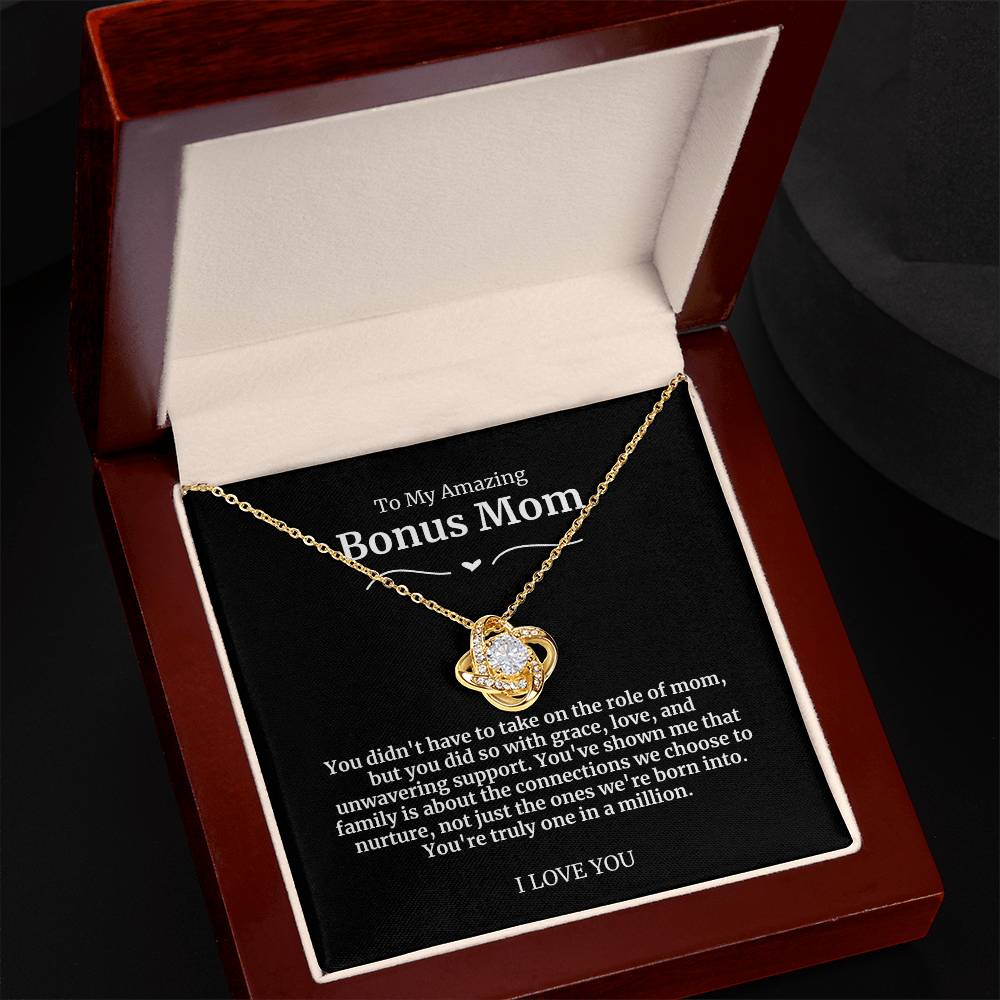 To My Amazing Bonus Mom Necklace