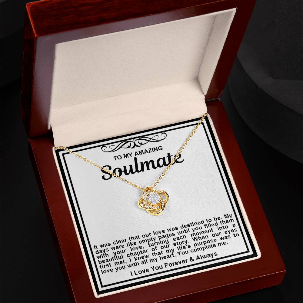 Soulmate Love Knot Necklace- Our Love Was Destined To Be