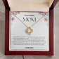 To My Amazing Mom Love Knot Necklace
