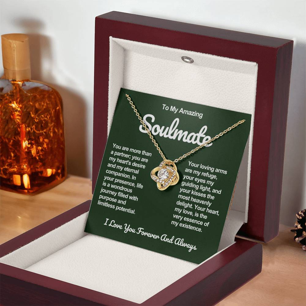 Soulmate Love Knot Necklace- My Heart's Desire