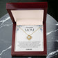 To My Amazing Mom Love Knot Necklace