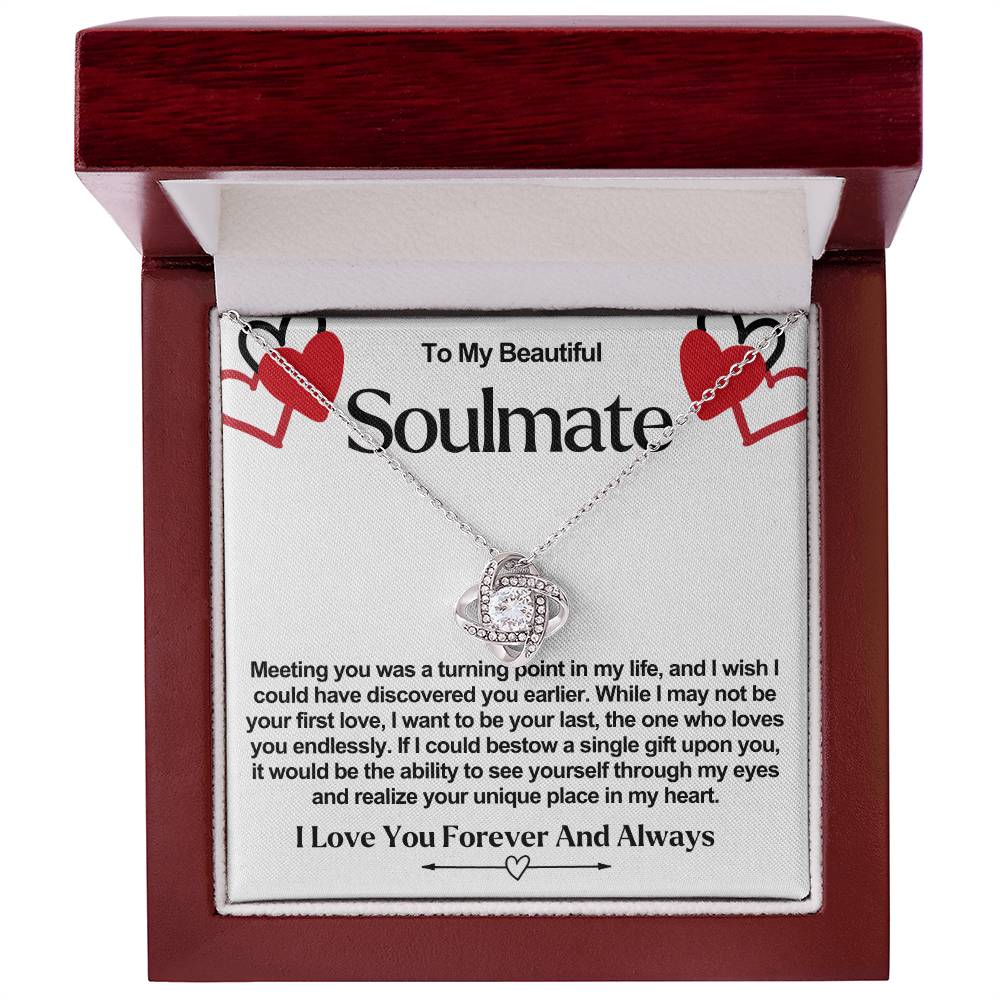 Soulmate Valentine Love Knot Necklace