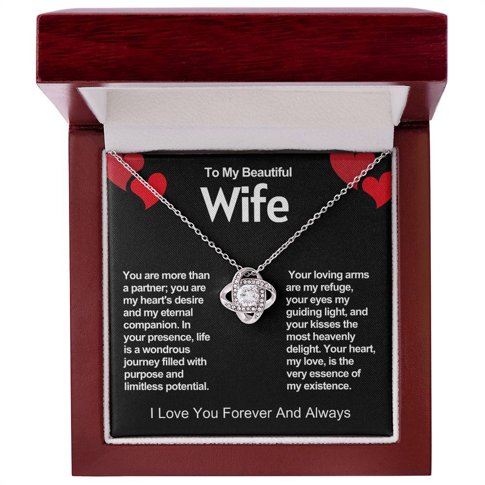 Wife Love Knot Valentine Necklace