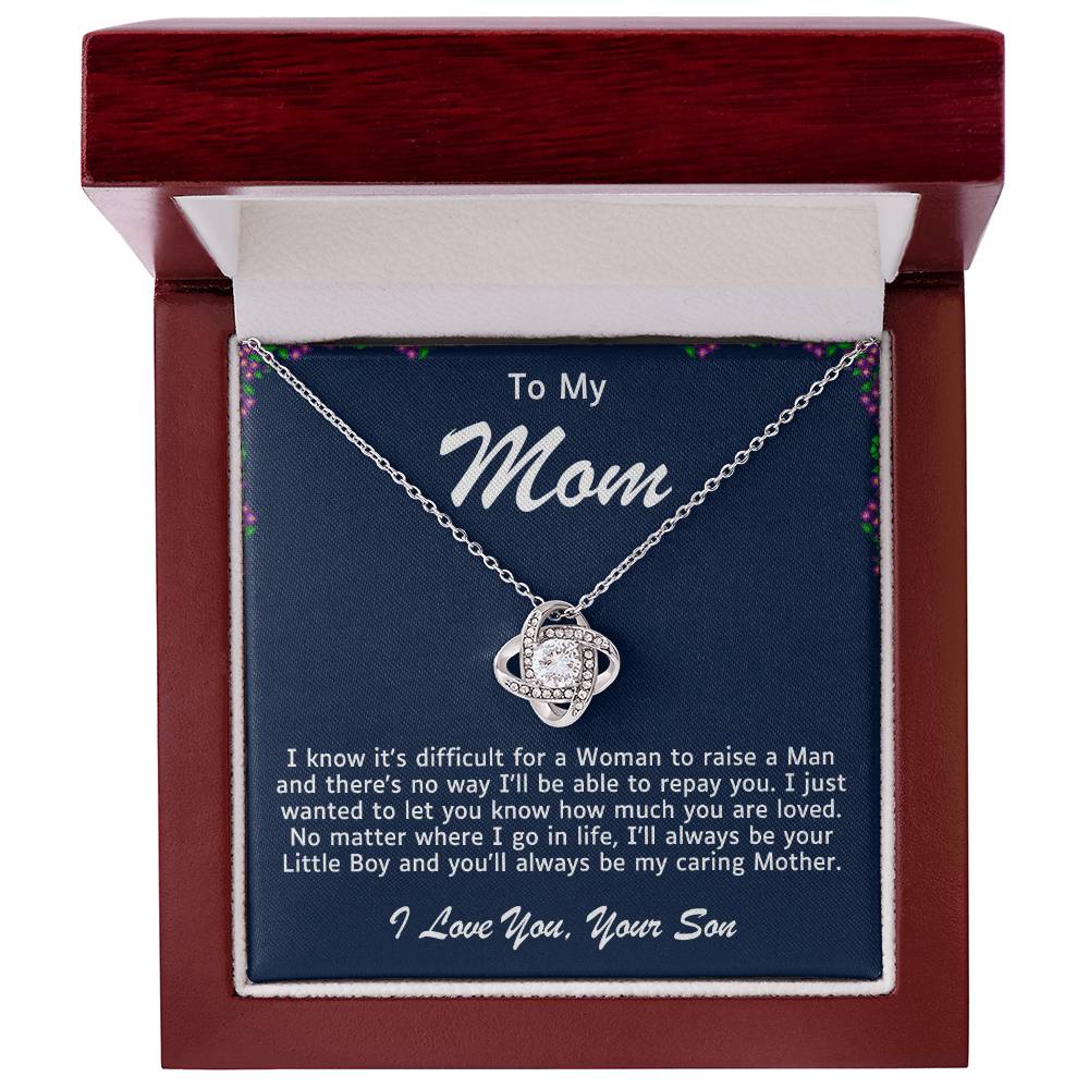 Mother Love Knot Necklace-You Will Always Be My Mom