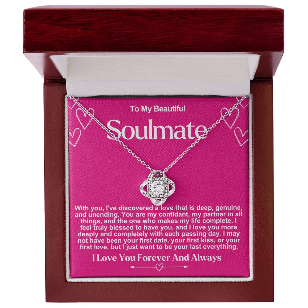 Soulmate Valentine Love Knot Necklace