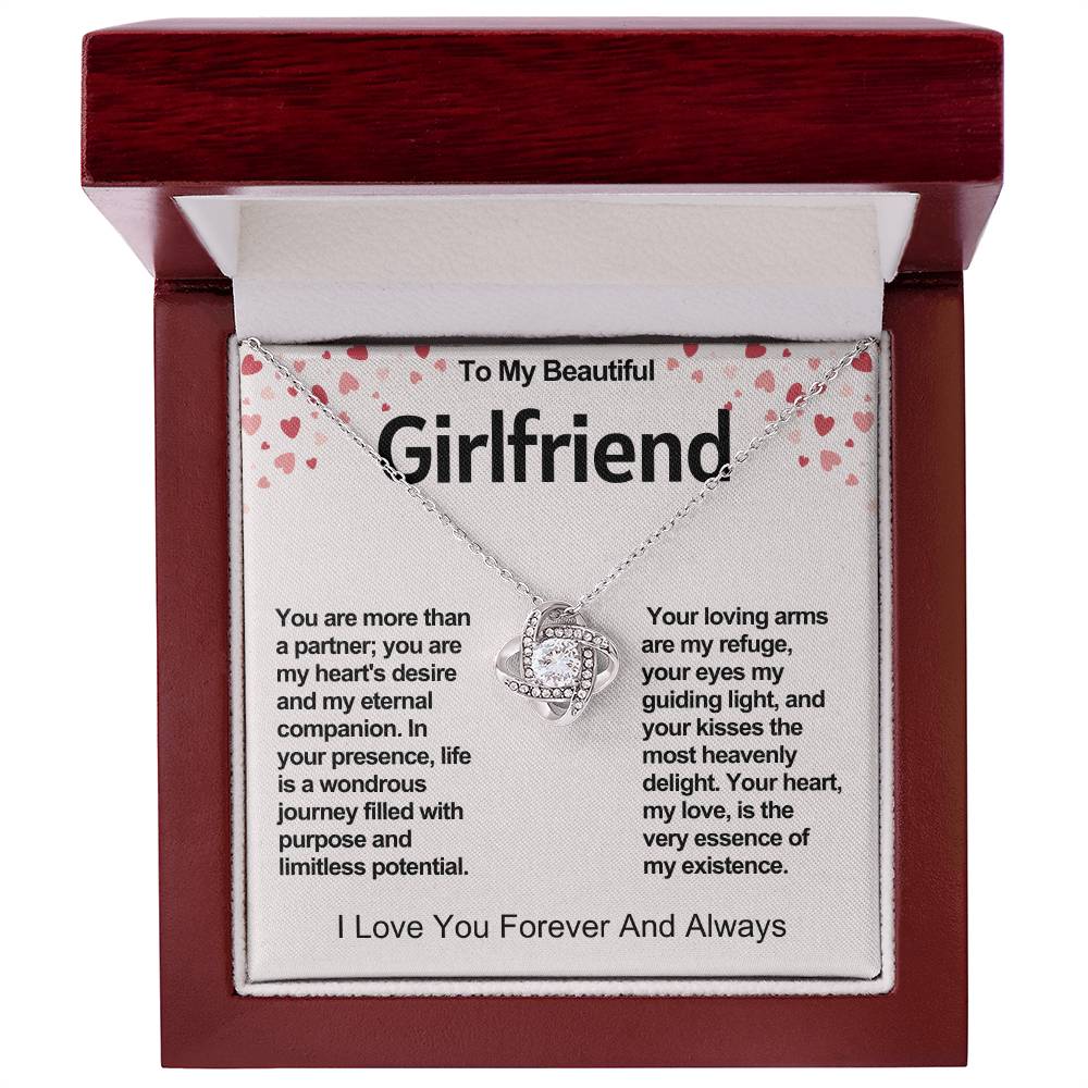 Girlfriend Love Knot Valentine Necklace