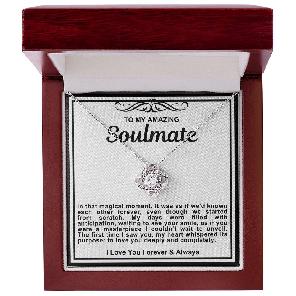 Soulmate Love Knot Necklace-Love You Deeply and Completely